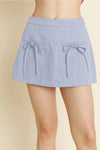 Baby Blue Bow Front Skort