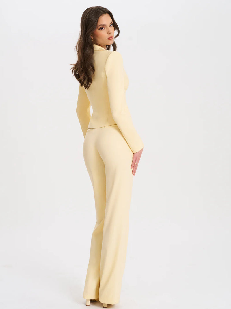 Canary Yellow Structured Blazer
