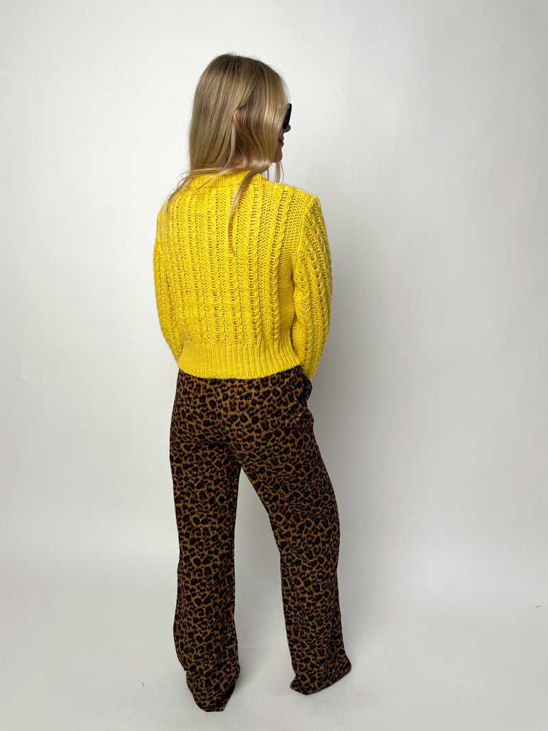 Leopard Print Boxer Style Pants