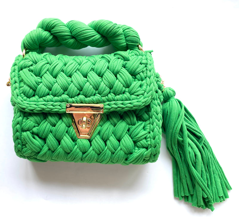 Woven Tassel Handbag