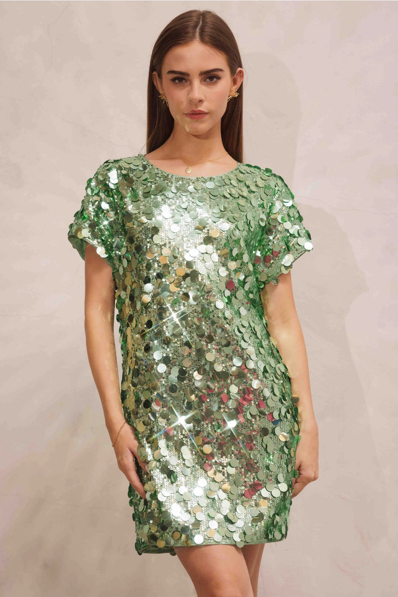 Fearless Sequin T-Shirt Dress