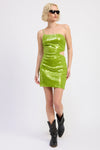 Green Sequin Mini Dress