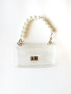 Pearl Handle Clear Bag