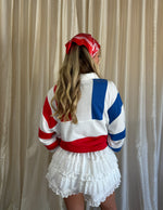 Sophie White Ruffle Shorts
