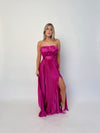 Magenta Pleated Gown