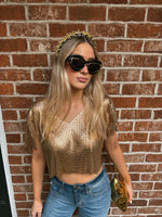 Gold Chainmail Swing Top