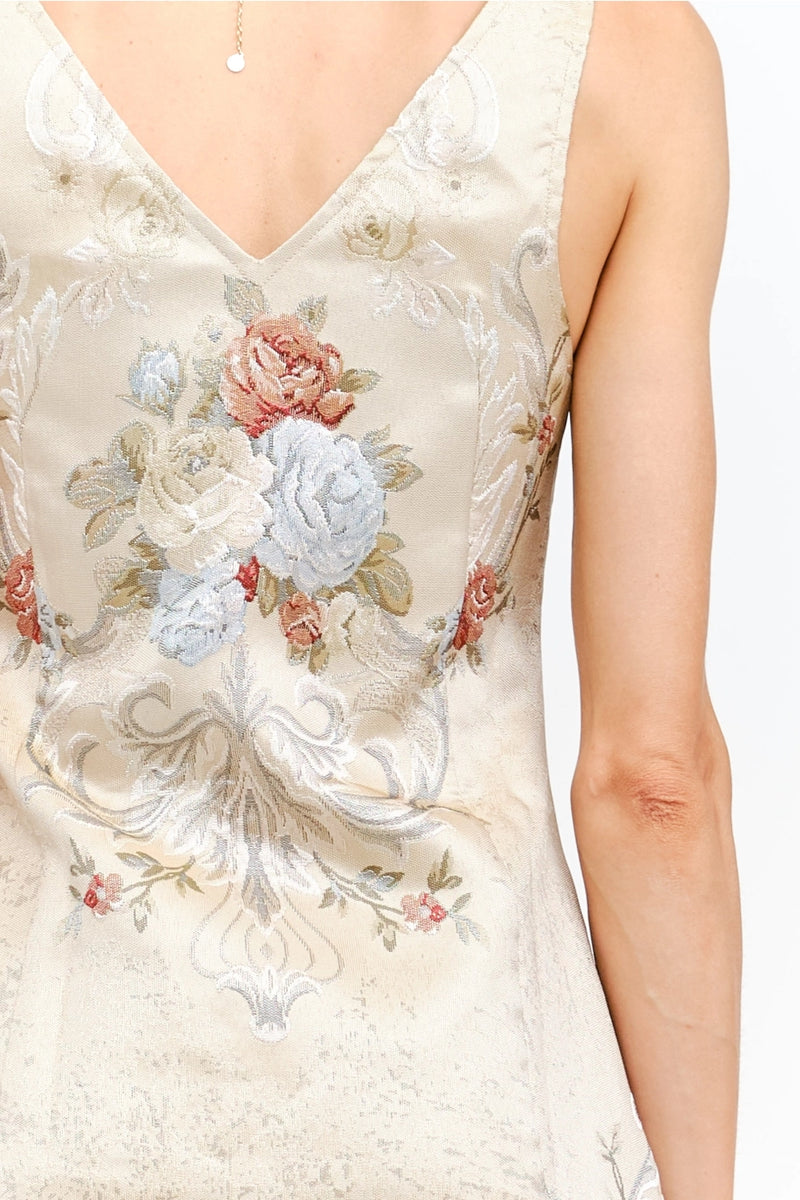 Vintage Floral Mini Dress