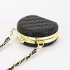 Black Quilted Mini Mirror Bag
