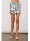 Mimi Silver Sequin Mini Skirt