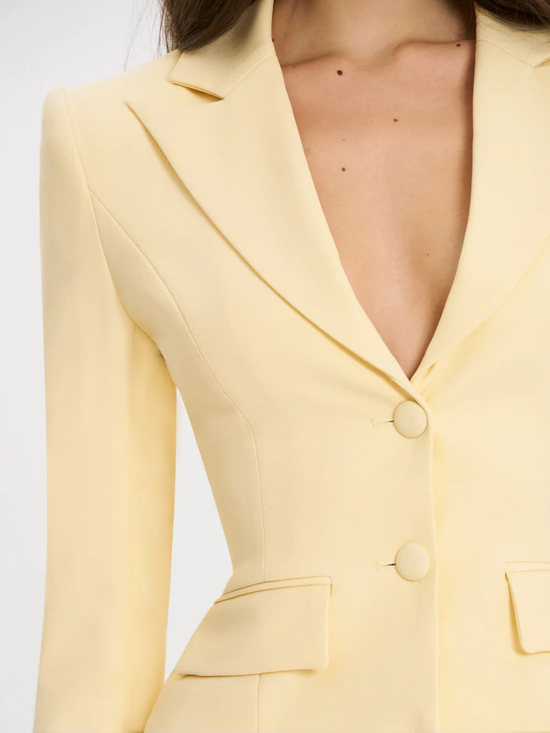 Canary Yellow Structured Blazer