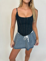 Denim Corset Top