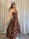 Annie Brown Polka Dot Midi Dress