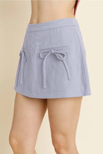 Baby Blue Bow Front Skort