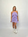 Lavender Tiered Ruffle Dress