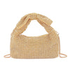 Gold Rhinestone Bow Top Purse