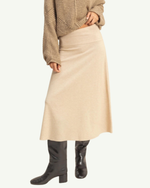 Colette Beige Midi Skirt