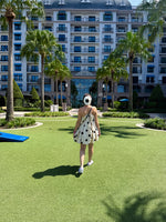 Polka Dot Trapeze Mini Dress