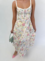 Pastel Floral Midi Dress