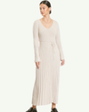 Taupe Ribbed Knit Maxi Dress