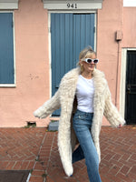 Cream Faux Fur Coat