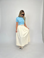 Derby Day Ivory Maxi Skirt