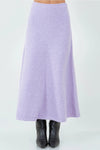 Lavender Sweater Midi Skirt