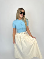 Derby Day Ivory Maxi Skirt