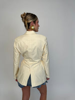 Pastel Butter Belted Blazer