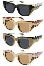 Color Block Wave Sunglasses