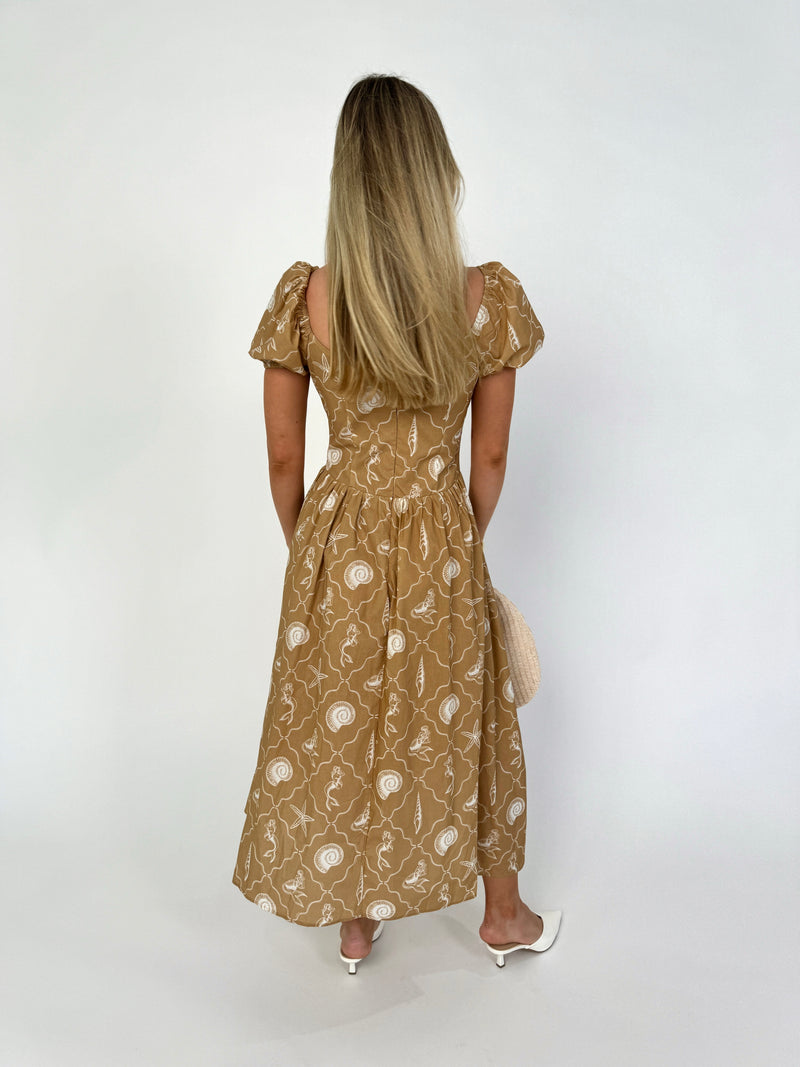 Sallie Seashell Midi Dress