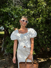 Eliza White Scalloped Blouse