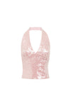 Sugarplum Pink Sequin Halter