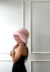 Pink Faux Fur Hat