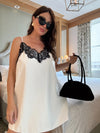 Reagan White Faux Leather Dress