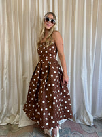 Annie Brown Polka Dot Midi Dress