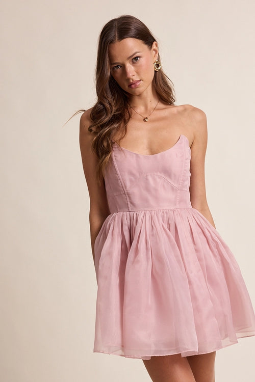 Sugarplum Pink Babydoll Dress