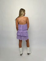 Lavender Tiered Ruffle Dress