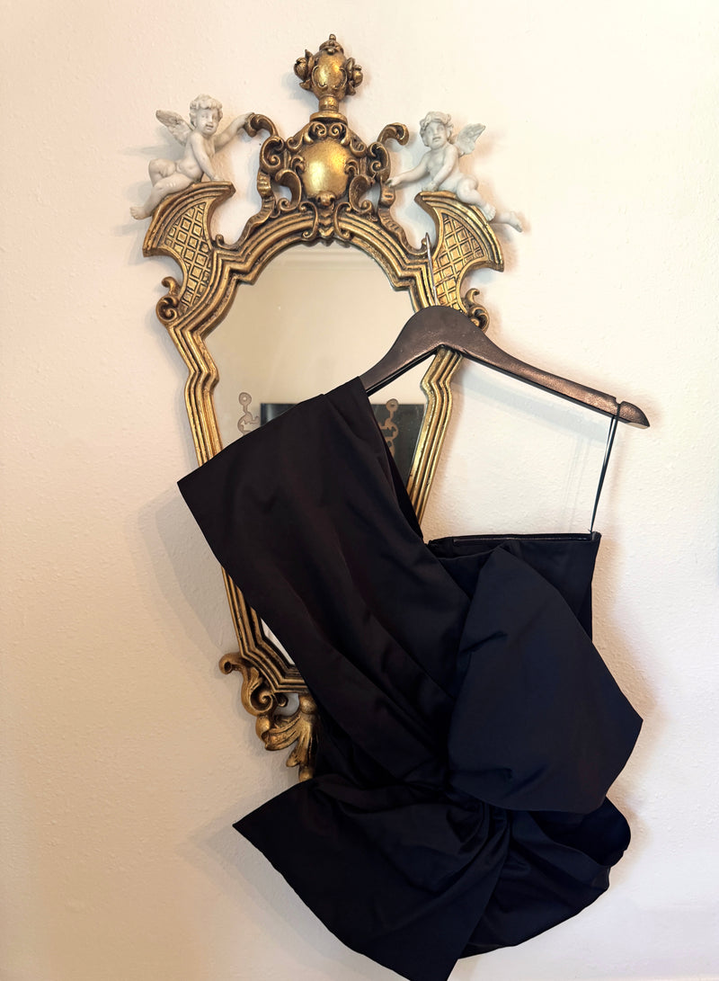 One Shoulder Bow Front Top
