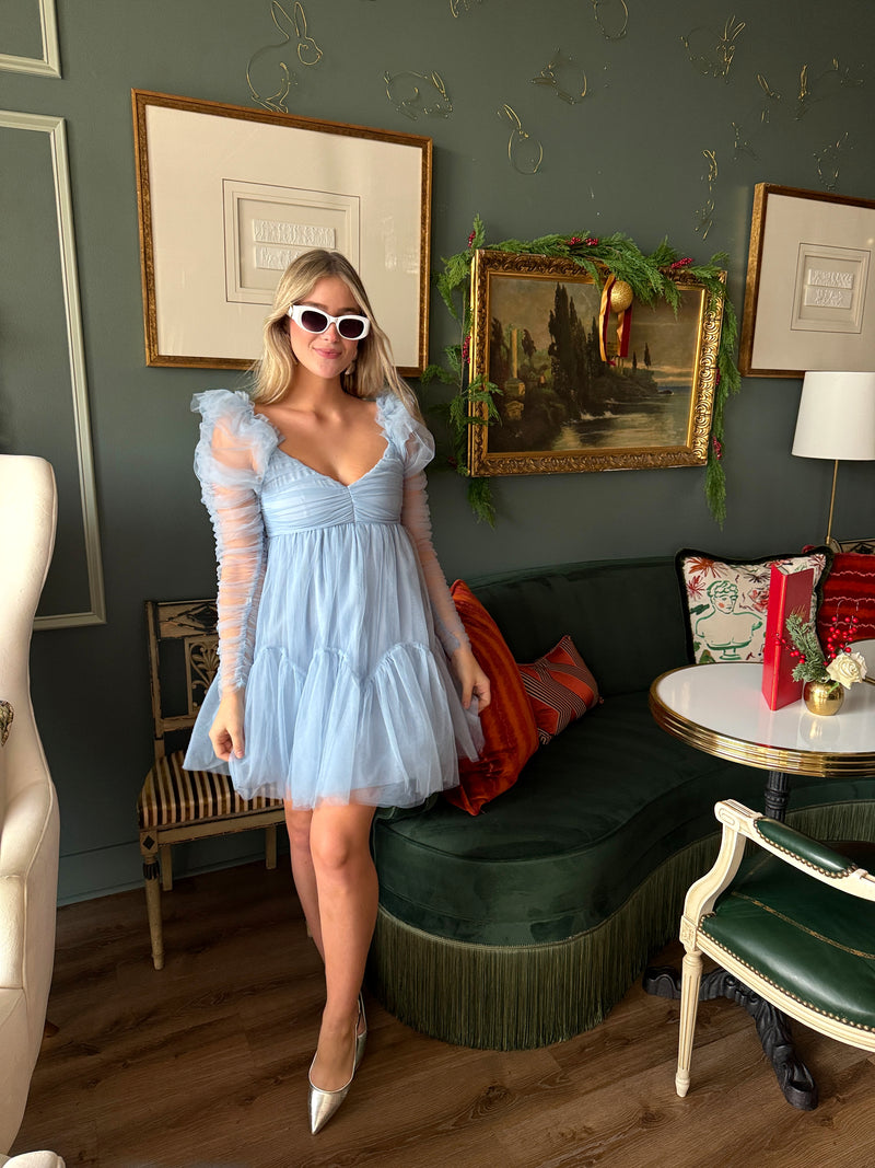 Baby Blue Tulle Dress