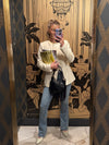 Mid Rise Mini Flare Jeans