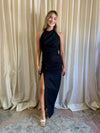 Navy Seaside Halter Dress