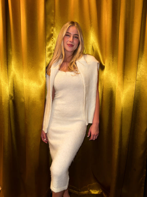 Ivory Sweater Dress Set