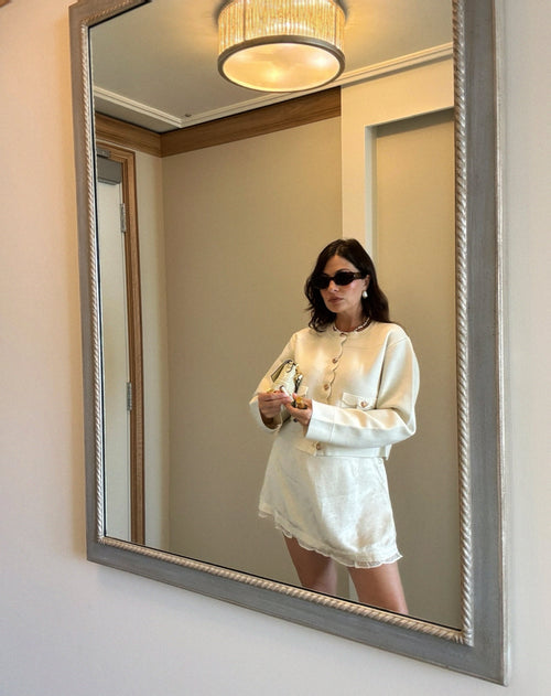 Carla Jacquard Mini Skirt