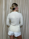 Flare Sleeve Knit Cardigan