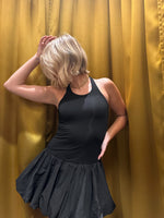 Black Fit & Flare Bubble Dress