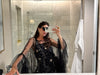 Celestial Black Tulle Sheer Dress