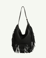 Black Fringe Shoulder Bag