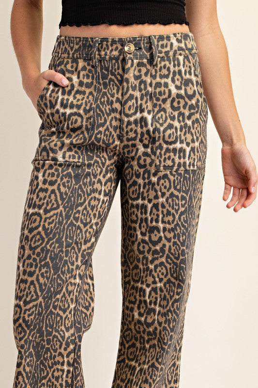 Charlie Leopard Trousers