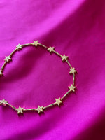 Rainbow Rhinestone Star Necklace