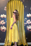 Saffron Strapless Midi Dress